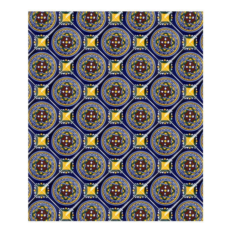 Azulejo 10.5cm Artesanal Talavera Liso 90pz #acln-51