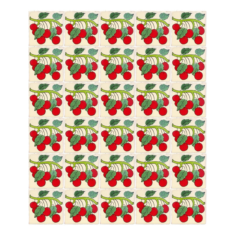 Azulejo 10.5cm Artesanal Talavera Liso 90pz #acln-01