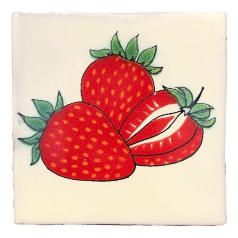 Azulejo 10.5cm Artesanal Talavera Liso 90pz #acln-03